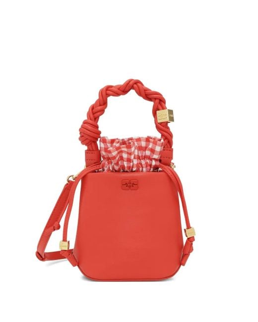 Ganni Bou バケット バッグ Red