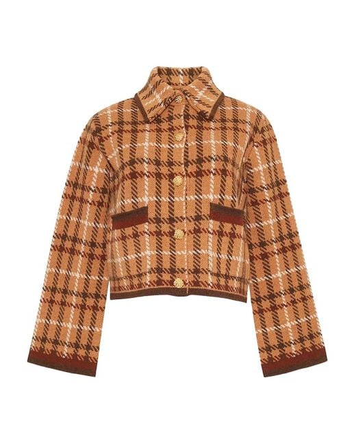 Cara Cara Brown Karierter Delilah Cardigan