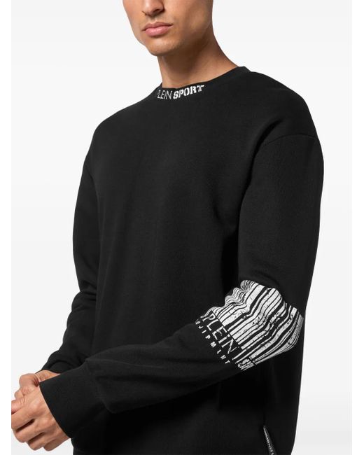 Philipp Plein Sweater Met Barcode in het Black voor heren