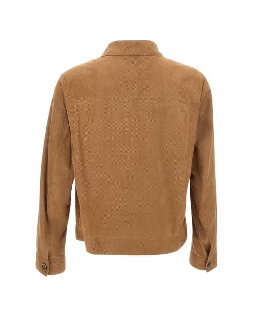 Boss Brown Suede Jacket for men
