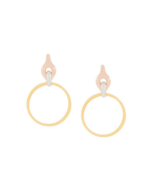 Charlotte Chesnais White Halo Earrings