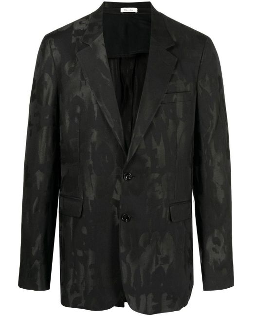 Alexander McQueen Graffiti-motif Deconstructed Blazer in Black for Men ...
