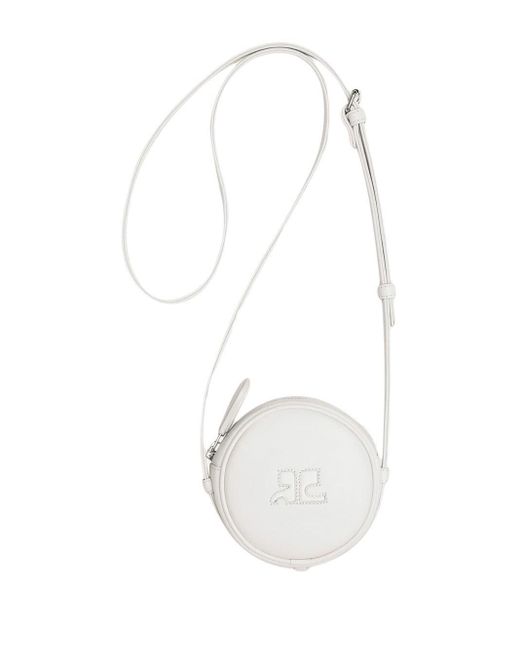 Reedition circle crossbody bag di Courreges in White