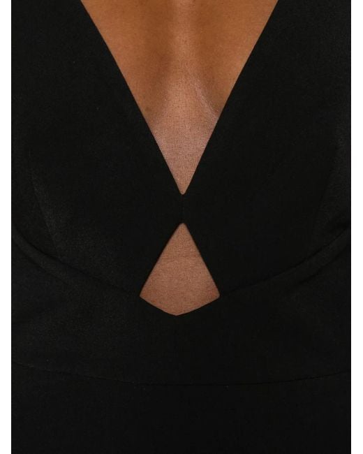 Solace London Black Milly Midi Dress
