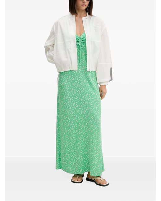 Rip Curl Green Surf Side Floral-Print Maxi Dress