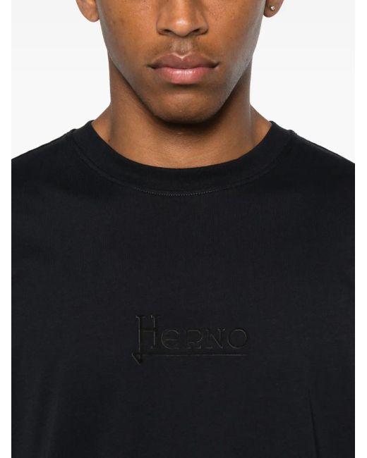 Herno Black T-Shirt for men