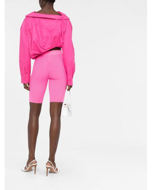 Jacquemus Gesmockte Blouse in het Pink