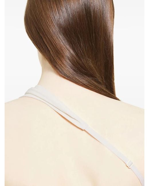 Courreges White Slash Asymmetric Top