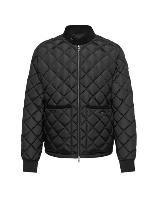 Moncler Black Eclal Diamond-Quilted Jacket for men