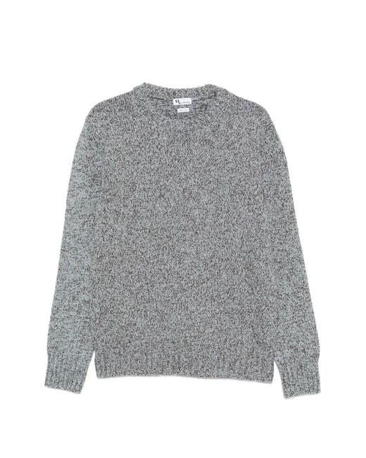 Pull En Maille Chinée Doppiaa pour homme en coloris Gray
