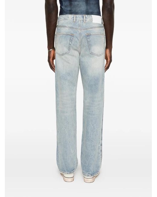 NUMERIS Blue Belt-Loops Jeans for men