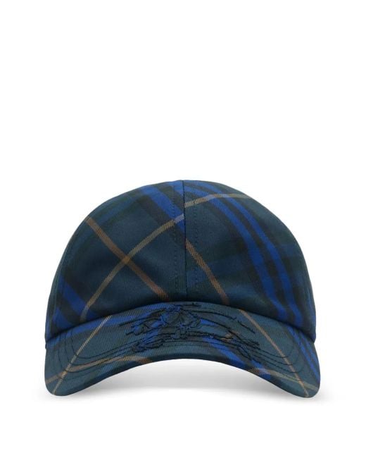 Casquette À Carreaux Burberry pour homme en coloris Blue