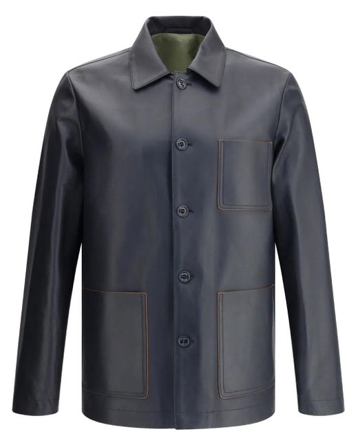 Valstar Gray Luke Leather Jacket for men