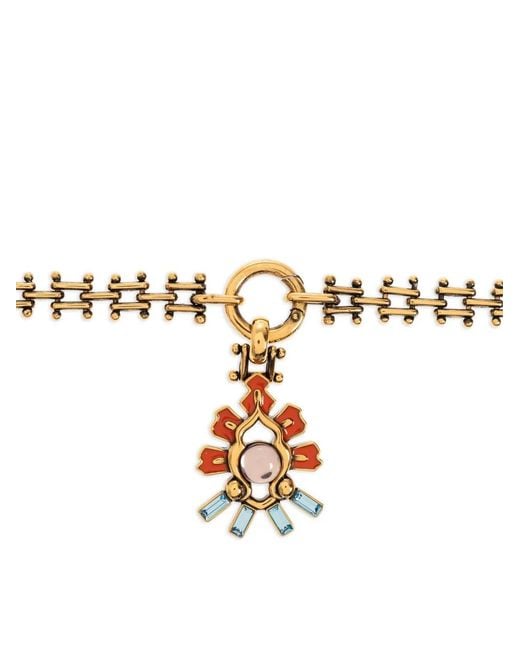 Collier À Pendentif Fleur Etro en coloris White