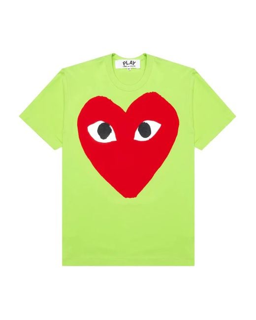 COMME DES GARÇONS PLAY Cotton T-shirt Green