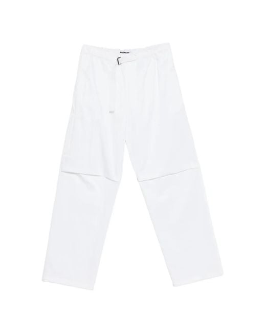 DARKPARK White Belted Trousers for men