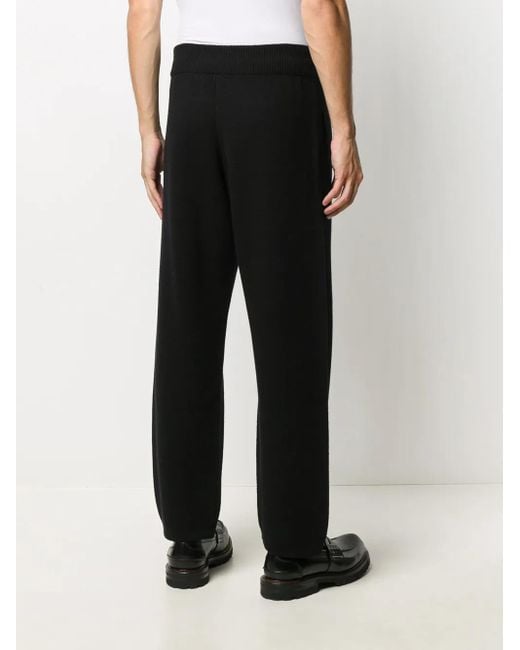 Barrie Black Wide-Leg Trousers