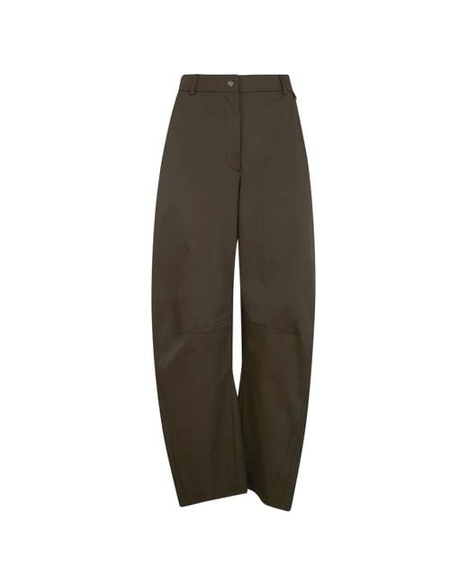 Herno Green Wide Leg Trousers