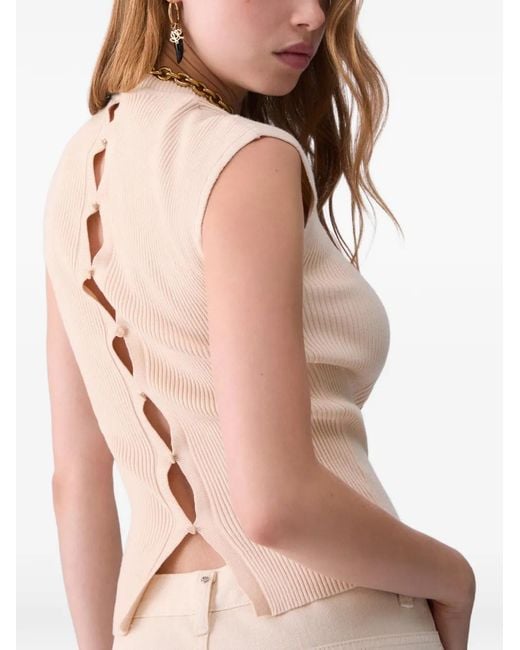 Liu Jo White Knitted Top