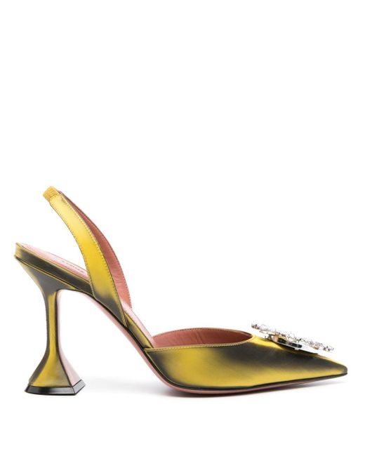 Zapatos Begum con tacón de 70 mm AMINA MUADDI de color Metallic