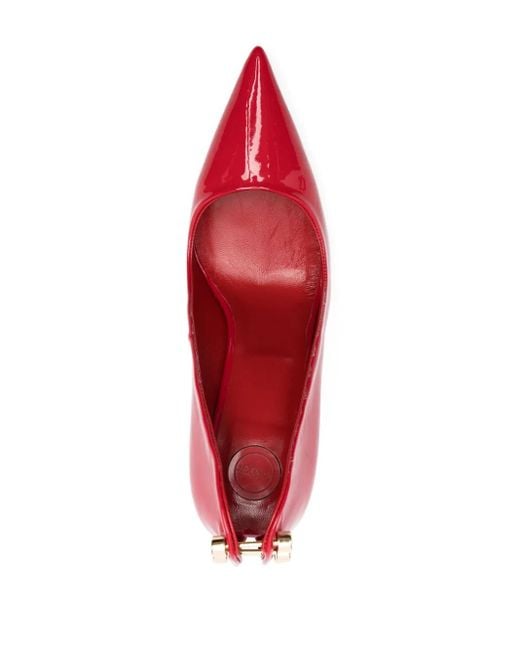HARDOT Red Supreme 115Mm Studded Pumps