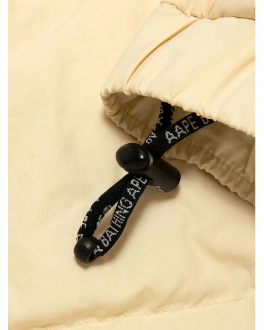 A Bathing Ape Natural Moonface Puffer Jacket