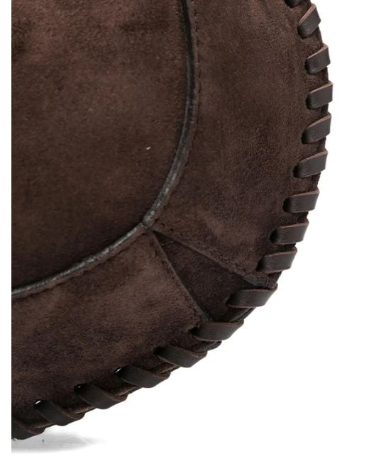 Isabel Marant Brown Oskan Schultertasche aus Wildleder