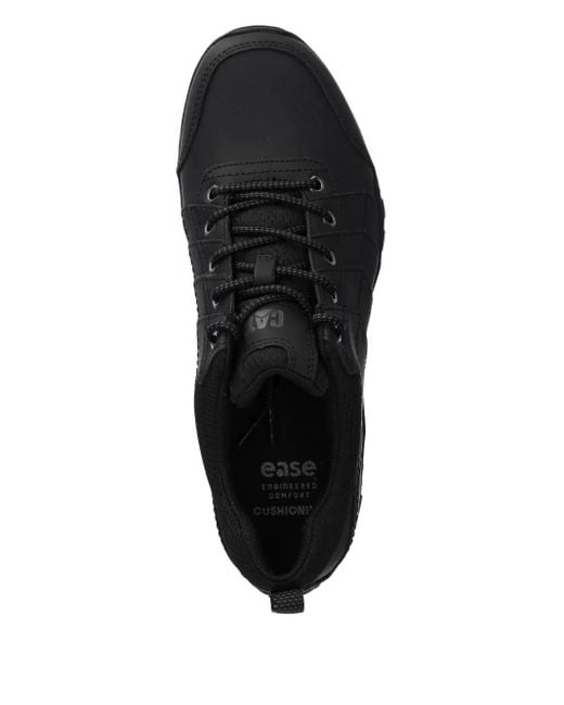 Caterpillar Black Instruct Lace-Up Panelled Sneakers for men