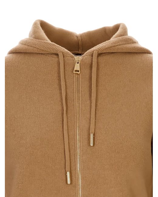 Moncler Natural Medium Wool Cashmere Cardigan