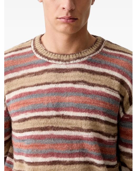 A.P.C. Natural Pull Hector Horizontal-Stripe Sweater for men