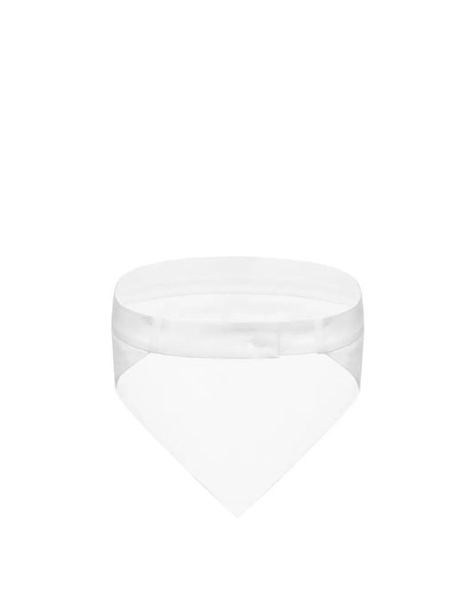 MEDEA White Deconstructed Pointed-Hem Top