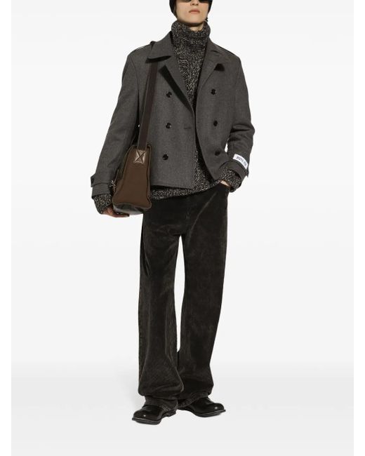 Dolce & Gabbana Gray Caban for men
