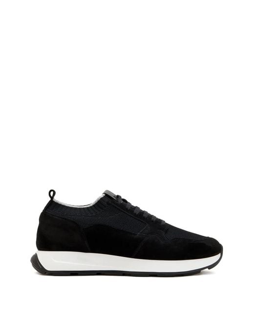 Neil Barrett Black Lace-Up Panelled Sneakers for men