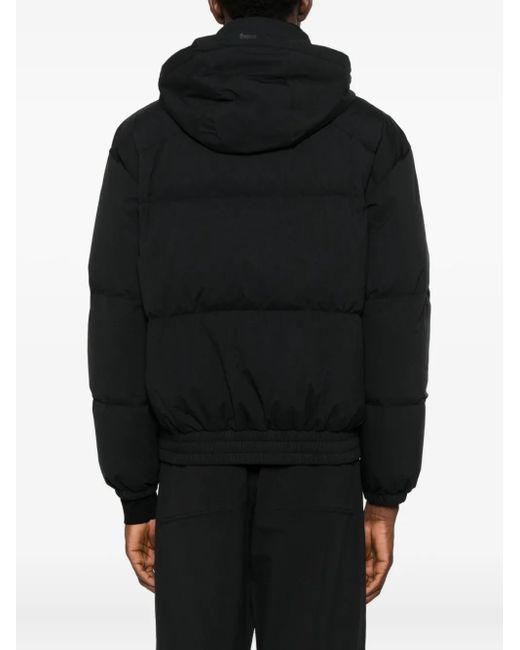 Herno Black Hooded Padded Jacket for men