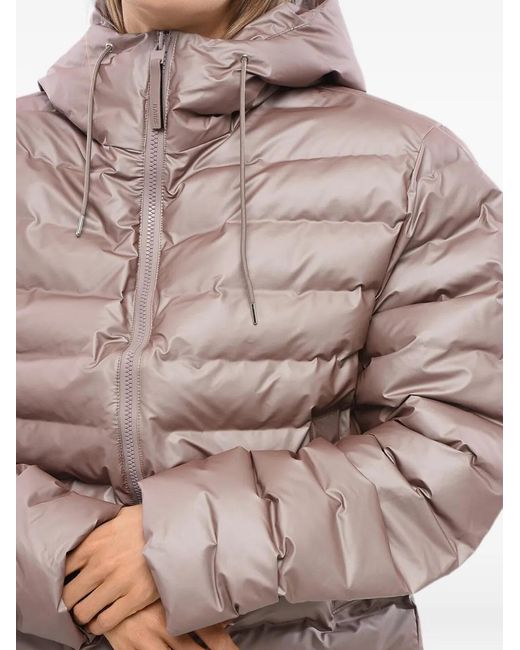 Rains Blue Lohja Quilted Puffer Jacket