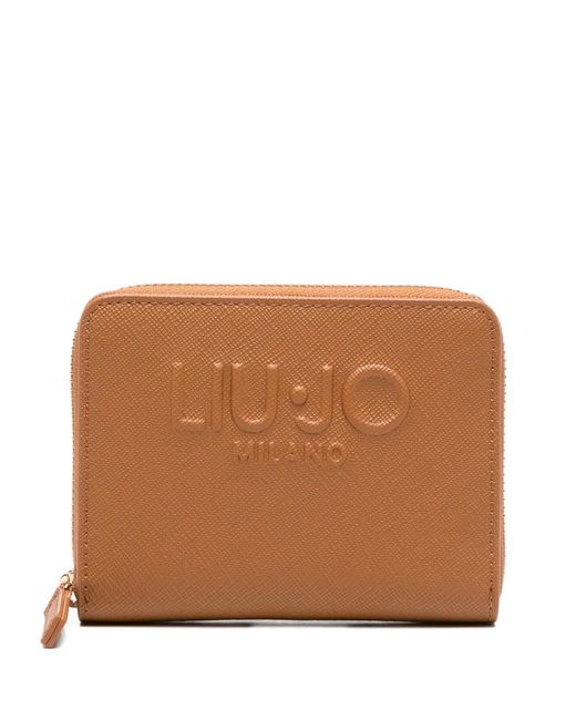 Liu Jo Brown Logo Zip Wallet