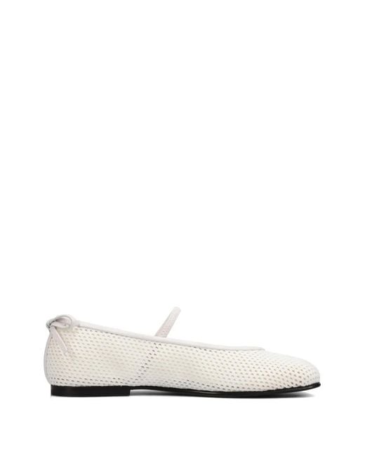 NODALETO White Bulla Node 5 Ballet Flats
