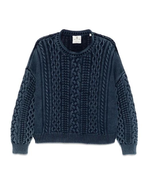 Denimist Blue Aran Pullover