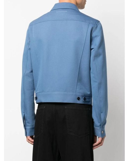 MM6 by Maison Margiela Blue Button-Down Denim Jacket