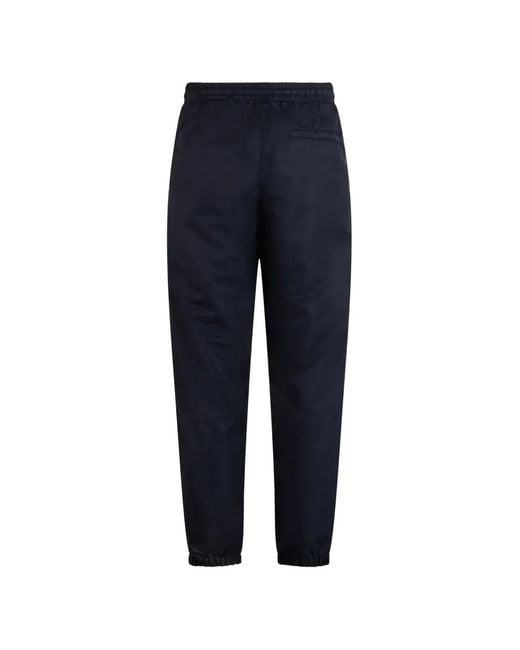 Moschino Blue Logo-Patch Track Pants for men