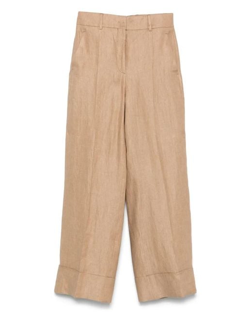 Incotex Natural Linen Trousers