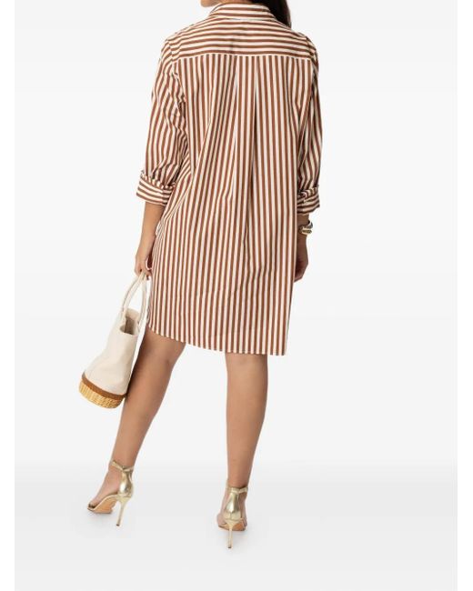Twp Pink Morning After Stripe Shirt Dress