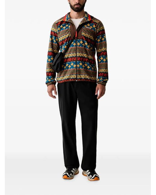 Columbia Black Elasticated Logo-Patch Trousers for men