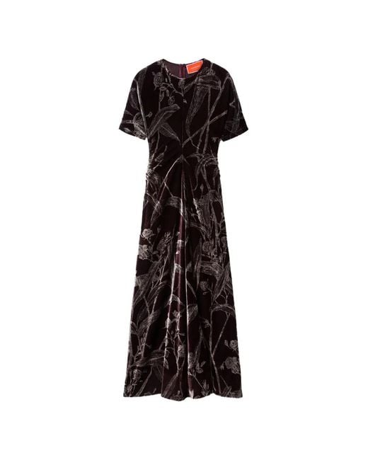 LaDoubleJ Black Angelica Floral-Print Dress