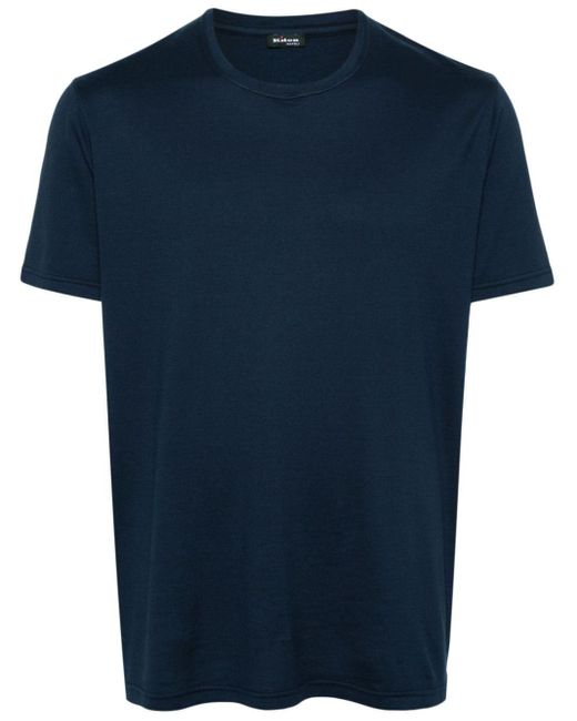 Kiton T-shirt Van Kasjmiermix in het Blue voor heren