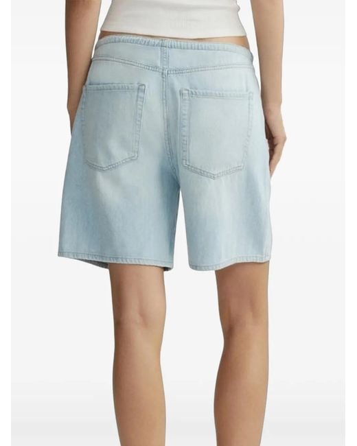 DL1961 Blue Drawstring Denim Shorts