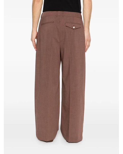 THESTROY Geplooide Broek in het Brown
