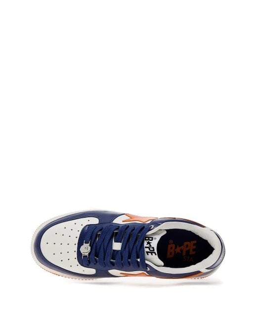 A Bathing Ape Blue Star-Lightning Bolt Sneakers for men