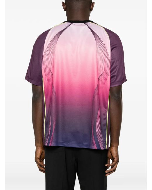 Casablanca Pink Mesh Football T-Shirt for men
