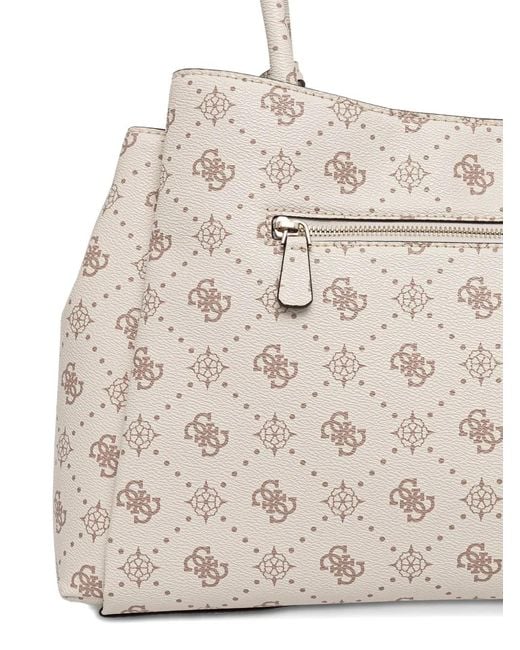 Guess Natural Logo Charm Tote Bag